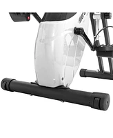 Folding Exercise Bike, Fitness Upright And Recumbent X-Bike With 10-Level Adjustable Resistance