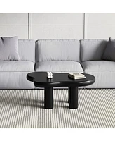 Black Cloud Coffee Table, Modern Minimalist Tea Table (39.4")