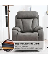 Lift Chair Recliner for Elderly Power Remote Control Recliner Sofa Relax Soft Chair Anti-skid Australia Cashmere Fabric Furniture Living Room(Dark Gra