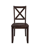 3-Piece Wood Drop Leaf Breakfast Nook Dining Chairs