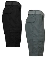 Galaxy By Harvic Men's -Pack Stretch Ripstop Cargo Shorts