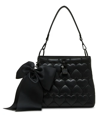 Betsey Johnson Always Heart-Core Small Bucket Bag