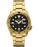 Seiko Men's Automatic 5 Sports Gold-Tone Stainless Steel Bracelet Watch 43mm