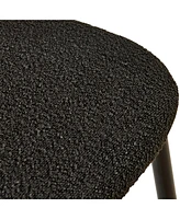 Black Rattan Dining Chairs (Set of 2) with Cane Backs