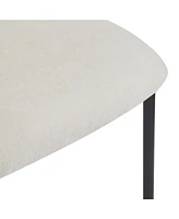 Upholstered Dining Chairs With Metal Legs (Set of 2),Beige