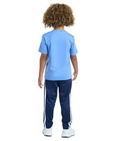 adidas Toddler & Little Boys Short Sleeve T-Shirt Tricot Pant Set