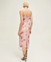 Mango Women's Floral-Print Combined Dress
