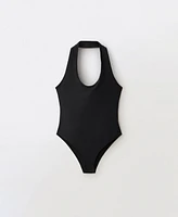 Mango Women's Open-Back Halter Bodysuit