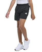 adidas Big Boys Essentials Elastic-Waistband Small-Logo Woven Shorts