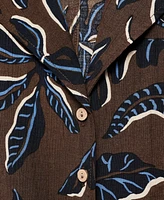 Mango Women's Floral-Print Knot Detail Cropped Shirt