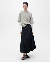Mango Women's Puffed Hem Flared Skirts