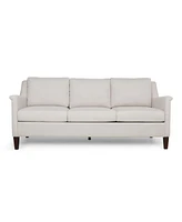 Contemporary Upholstered 3 Seat Sofa with Birch Wood Legs for Classy Comfort