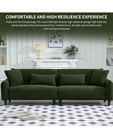 97" Luxurious Velvet Sofa for Modern Living Spaces