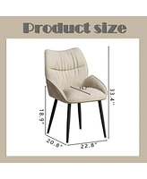 Velvet Dining Chair Set (4): Modern, Minimalist Design