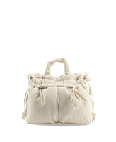 J World Puffy Convertible Tote with Adjustable Handles and Spacious Compartments