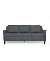 Contemporary Upholstered Sofa with Birch Wood Legs for Classy Comfort