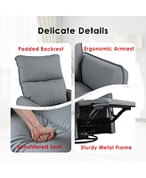 Rocking Recliner Chair,360 Degree Swivel Nursery Rocking Chair, Glider Chair, Modern Small Rocking Swivel Recliner Chair for Bedroom, Living Room Chai