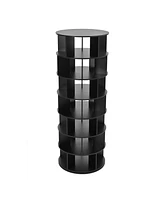 23.6" Rotating Shoe Rack Tower, 7-Tier Spinning Shoe Shelf with 5 Grids Per Layer, Display Rack, 360 Revolving Shoe Carousel Closet Organizer for