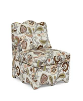 Soft Flannel Dining Chair with Pillow, Perfect for Living Room and Dining - Brown