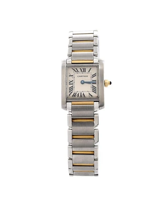 Pre-Owned Cartier Tank Francaise Quartz Watch in Stainless Steel and Gold 20mm