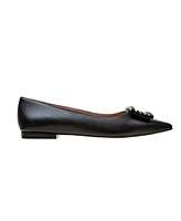 Nolene | Resin Buckle Pointy Toe Flats