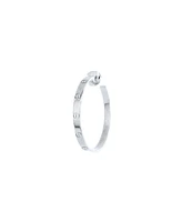 Pre-Owned Cartier Love Hoop Earrings 18K White Gold