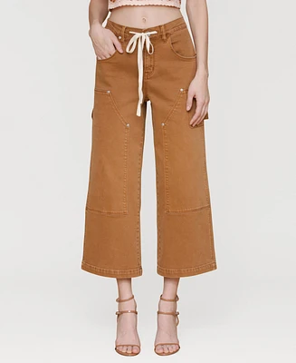 Avec Les Filles Women's Mid Rise Drawstring-Waist Pants