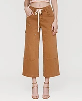 Avec Les Filles Women's Mid Rise Drawstring-Waist Pants