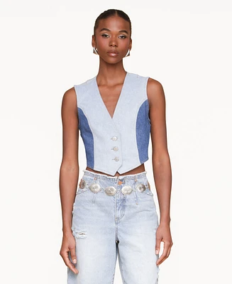 Avec Les Filles Women's Colorblocked Vest