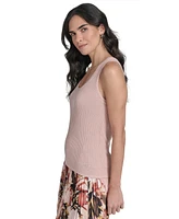 Calvin Klein Women's Scoop Neck Rib Knit Tank Top