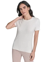 Calvin Klein Women's Short-Sleeve Textured Sweater
