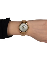 Balmain Women's Swiss Beleganza Diamond (1/20 ct. t.w.) Gold Pvd Stainless Steel Bracelet Watch 32mm