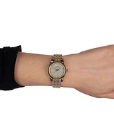 Balmain Women's Swiss Beleganza Diamond (1/20 ct. t.w.) Two-Tone Stainless Steel Bracelet Watch 28mm