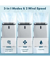 Cowsar Portable Air Conditioners,3-in-1 Portable Ac Unit,12000 Btu Air Conditioner for Room Up to 550 Sq. Ft,Cool & Dehumidifier & Fan Modes, Portable