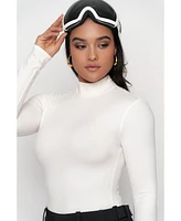 Jluxlabel Women's Turtleneck Long Sleeve Top