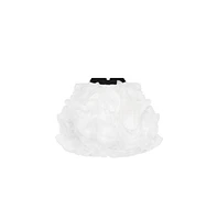 Milla Women's Danceable mini skirt with ruched flower appliques