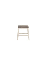 Contemporary Dining Chairs Set of 2 with Wooden Seat