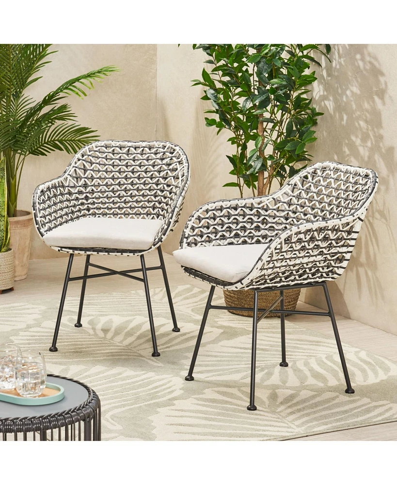 Modern Woven Club Chair: Minimalist Elegance For Outdoor Spaces