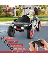 Gymax 12V Licensed Audi Kids Ride-On E-tron Racing Car w/Remote Control & Lights