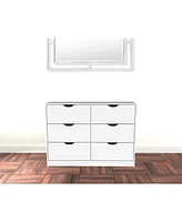 Four Drawer Dresser for Bedroom Storage and Organization