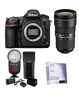 Nikon D850 Dslr Camera, Bundle with 24-70mm f/2.8E Ed Af-s Nikkor Vr Lens, Zoom Li-on X R2 Ttl On-Camera Flash