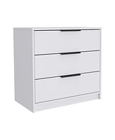 Three Drawer Dresser for Bedroom Organization and Home Storage