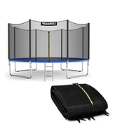 Trampoline Replacement Protection Enclosure Net with Zipper