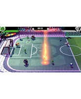 Nintendo Switch White Oled Console with Mario Strikers: Battle League, MightySkins Console and Controller Skin Voucher