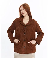 Furniq Uk Women's Suede Jacket, Created for Macy's