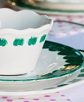 Vietri Lisbon Brushstroke Salad Plate