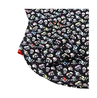 Luchiano Visconti Men's Black Multicolor Skulls shirt