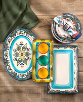 Euro Ceramica Zanzibar Rectangular Serving Platter
