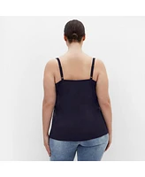 City Chic Plus Cowl Neck Cami