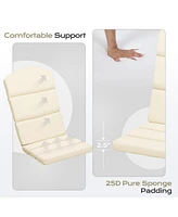 Aoodor Patio Chair Cushions for Adirondack Chairs, High-Back Design, 52"x20"x2.5" Olefin Fabric Slipcovers with Ties, Outdoor Furni